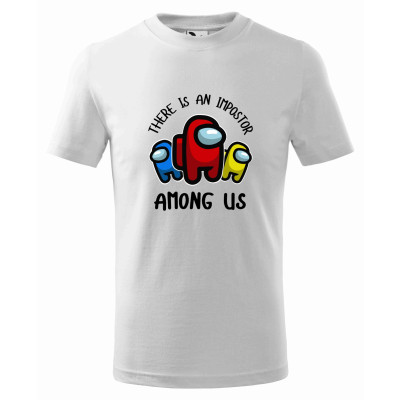 Tricou pentru copii Among Us, imprimeu multicolor, bumbac 100%, unisex