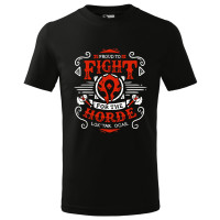 Tricou pentru barbati, design de tip grafica "World of WarCraft - Horde", imprimeu pe fata, bumbac 100%, 160 grame