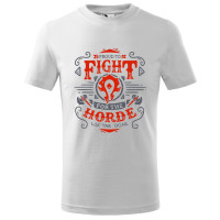 Tricou pentru barbati, design de tip grafica "World of WarCraft - Horde", imprimeu pe fata, bumbac 100%, 160 grame , alb