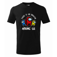 Tricou pentru copii Among Us, imprimeu multicolor, bumbac 100%, unisex