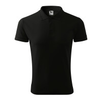 Tricou polo simplu pentru barbati PIQUE POLO, bumbac 65%, poliester 35%, 200 grame , negru